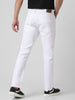 White Slim Fit Stretch Jeans for Men