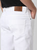 White Slim Fit Stretch Jeans for Men
