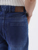 Men's Blue Loose Fit Cargo Carpenter Jeans With 6 Pockets Non-Stretchable