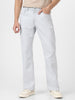 Men's Light Grey Washed Bootcut Jeans Stretchable