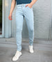 Men's Ice Blue Regular Fit Washed Jeans Stretchable
