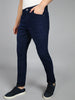 Men's Carbon Blue Regular Fit Washed Jeans Stretchable