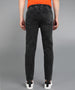 Men's Charcoal Black Regular Fit Washed Jogger Jeans Stretchable