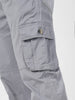 Men's Light Blue Regular Fit Solid Cargo Chino Pant with 6 Pockets