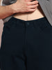 Men's Navy Loose Baggy Fit Cargo Chino Pant with 8 Pockets Stretchable