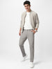 Men's Grey Cotton Slim Fit Casual Chinos Trousers