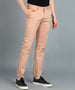 Men's Purple Cotton Slim Fit Casual Chinos Trousers