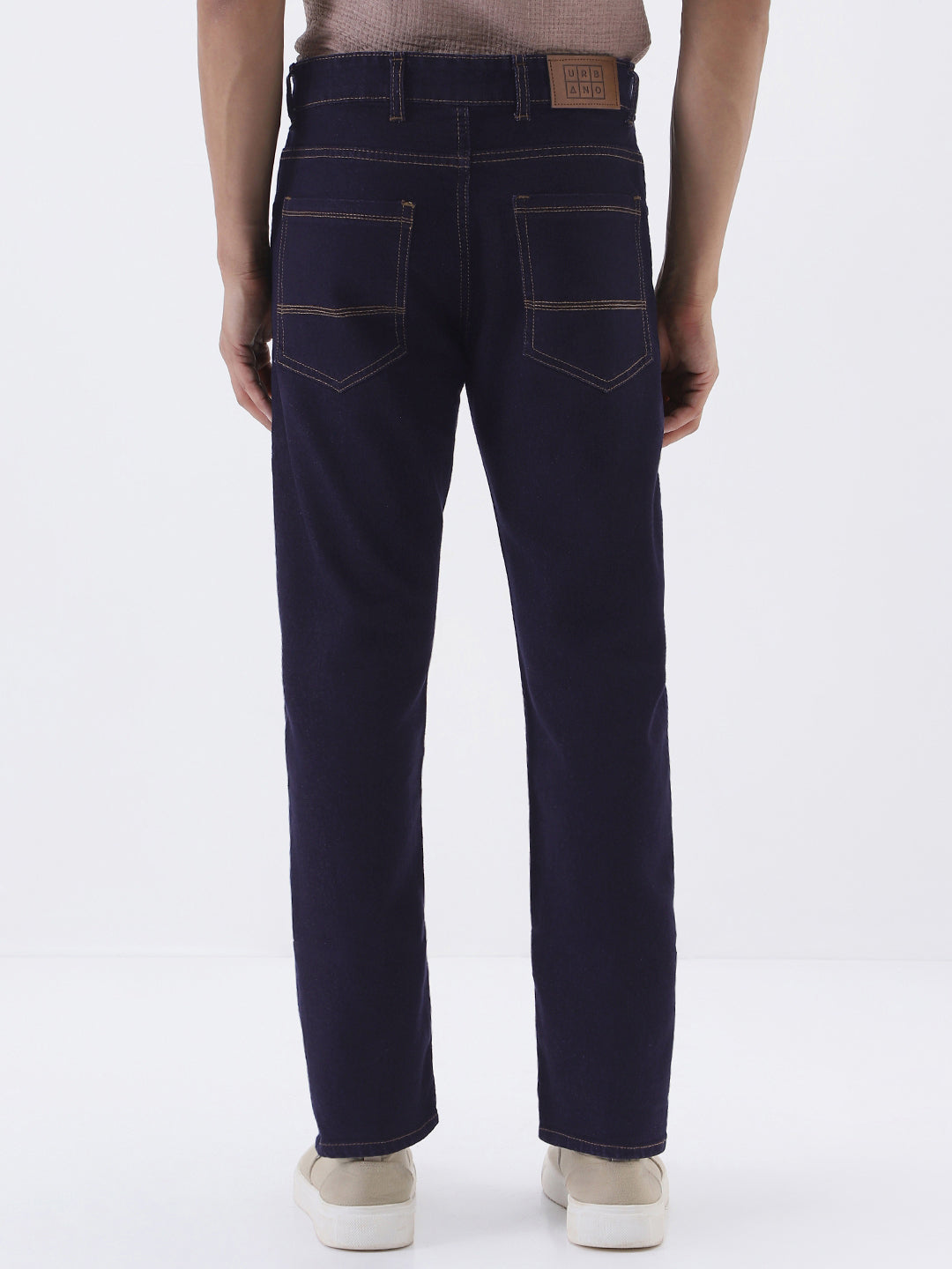 Men's Dark Blue Slim Fit Denim Jeans Stretchable