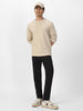 Men's Dark Brown Slim Fit Solid Jeans Stretchable