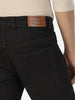 Men's Dark Brown Slim Fit Solid Jeans Stretchable