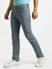 Men's Light Grey Regular Fit Washed Jeans Stretchable