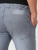 Men's Light Grey Slim Fit Stretch Jogger Jeans