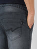 Men's Grey Slim Fit Stretchable Jogger Jeans