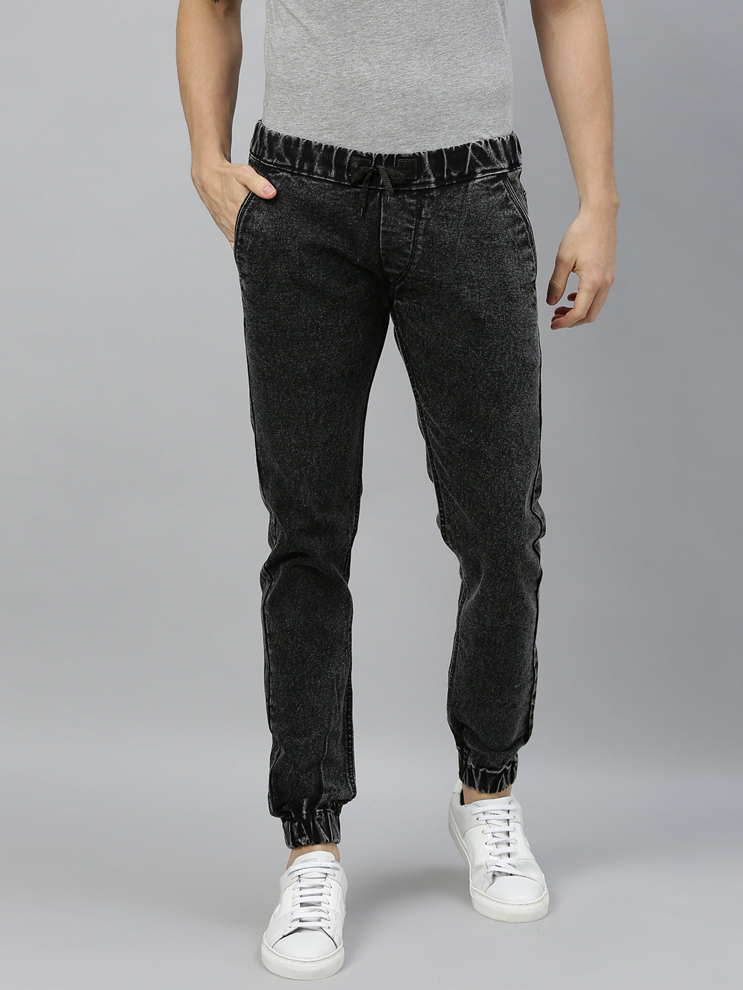 Men's Black Slim Fit Stretchable Jeans