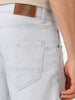 Men's Whitish Grey Regular Fit Washed Jeans Stretchable