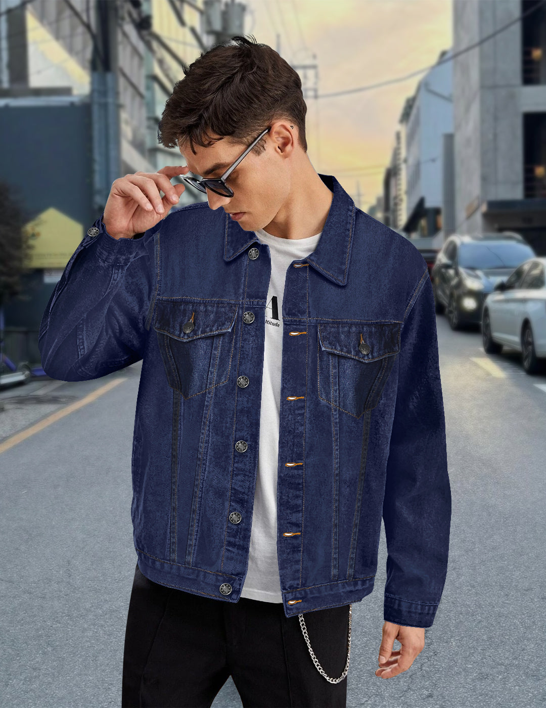 Style Denim Jacket Blue Denim Jacket Outfit Mens