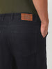 Men's Black Loose Fit Cargo Jeans with 6 Pockets Non-Stretchable