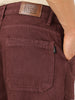 Men's Dark Brown Loose Fit Cargo Carpenter Jeans With 6 Pockets Non-Stretchable
