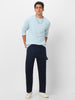 Men's Dark Grey Loose Fit Cargo Carpenter Jeans With 6 Pockets Non-Stretchable