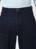 Men's Dark Grey Loose Fit Cargo Carpenter Jeans With 6 Pockets Non-Stretchable