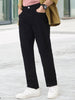 Men's Black Straight Fit Washed Jeans Stretchable