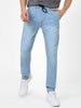Men's Light Blue Slim Fit Stretch Jogger Jeans