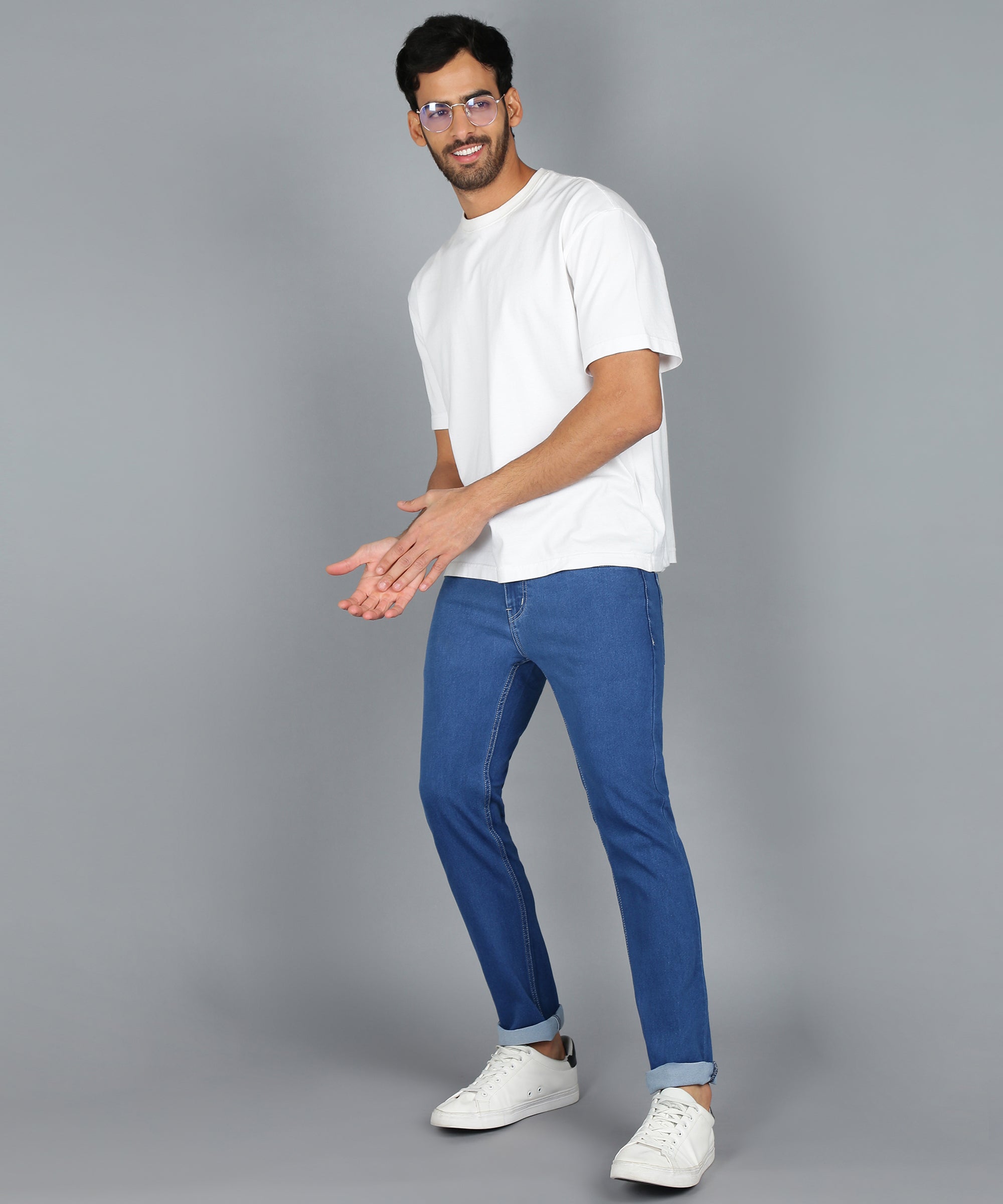 Men's Blue Slim Fit Jeans Stretchable