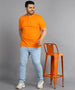 Plus Men's Ice Blue Regular Fit Washed Jeans Stretchable