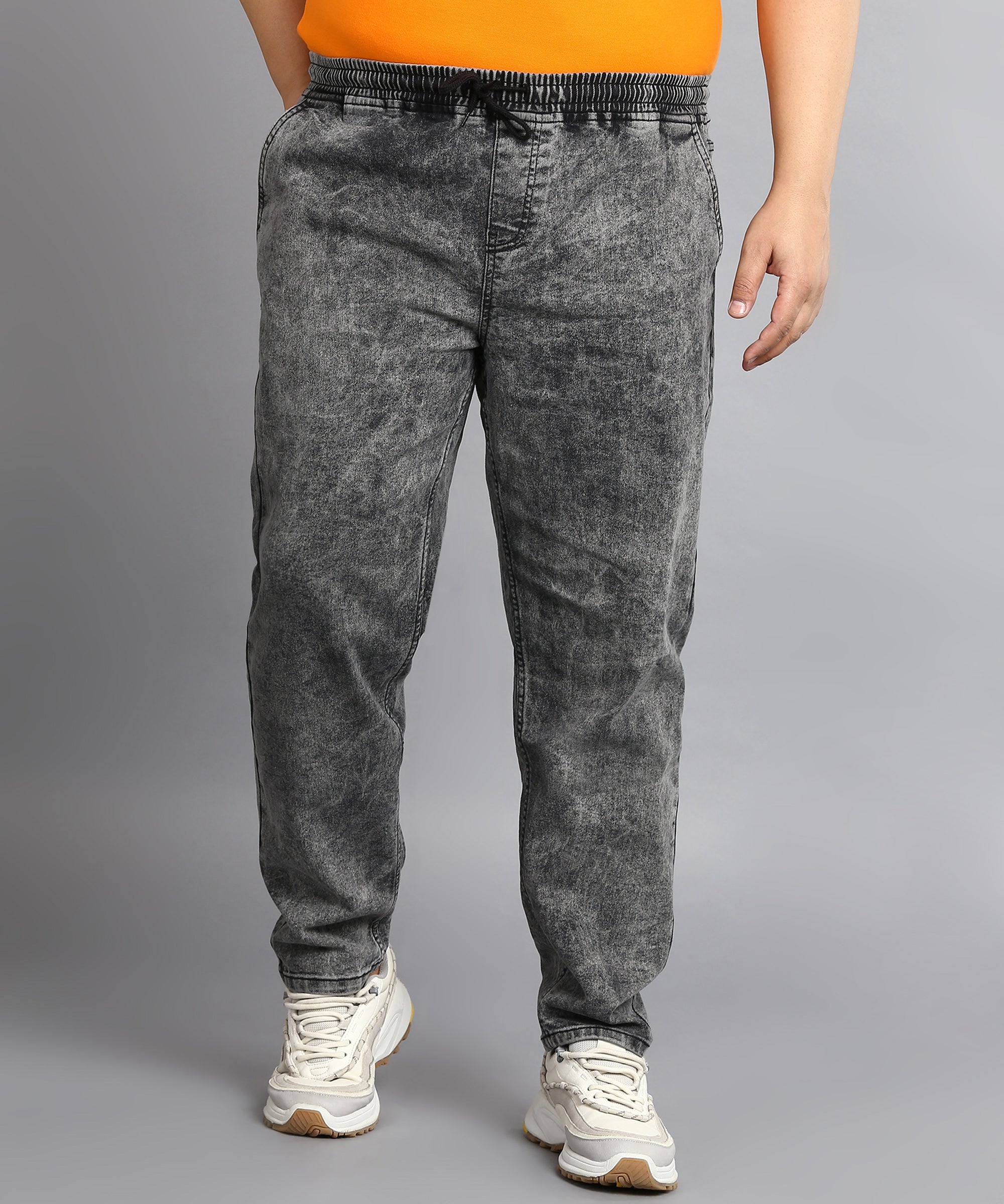 Jogging Pants Acid Wash Jogger Jeans Acid Wash Cargo Denim Jogger