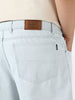 Plus Men's Light Grey Loose Fit Washed Jeans Non-Stretchable