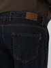 Plus Men's Blue Loose Fit Cargo Jeans with 6 Pockets Non-Stretchable
