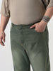 Plus Men's Dark Grey Straight Fit Heavy Washed Jeans Stretchable