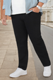 Plus Regular Men Black Jeans
