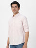 Men's Baby Pink Cotton Full Sleeve Regular Fit Casual Solid Shirt