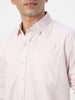 Men's Baby Pink Cotton Full Sleeve Regular Fit Casual Solid Shirt
