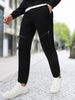 Men's Black Slim Fit Stretch Zippered Jogger Jeans