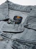 Men's Light Grey Regular Fit Washed Full Sleeve Denim Jacket