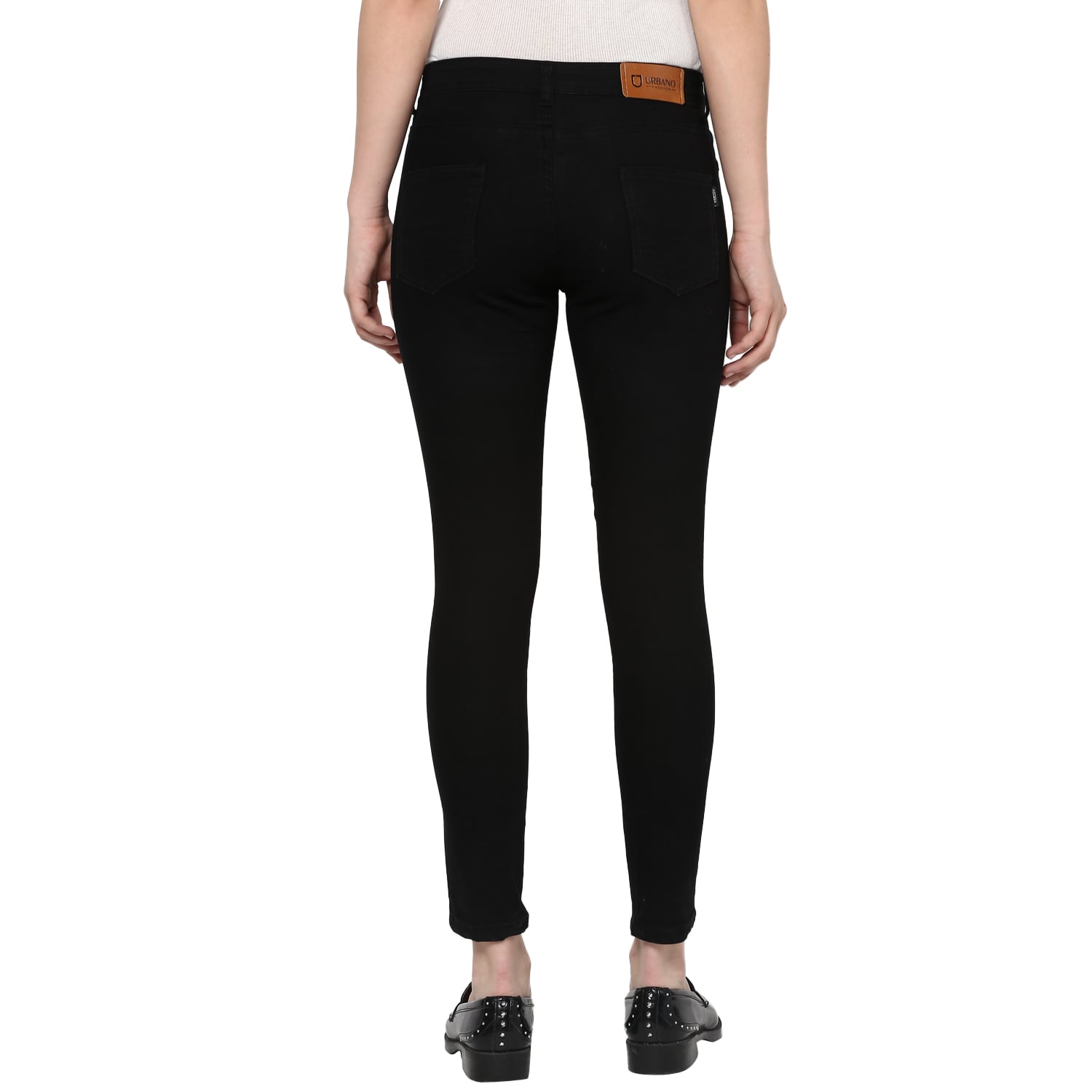 Women's Black Skinny Fit Denim Jeans Stretch