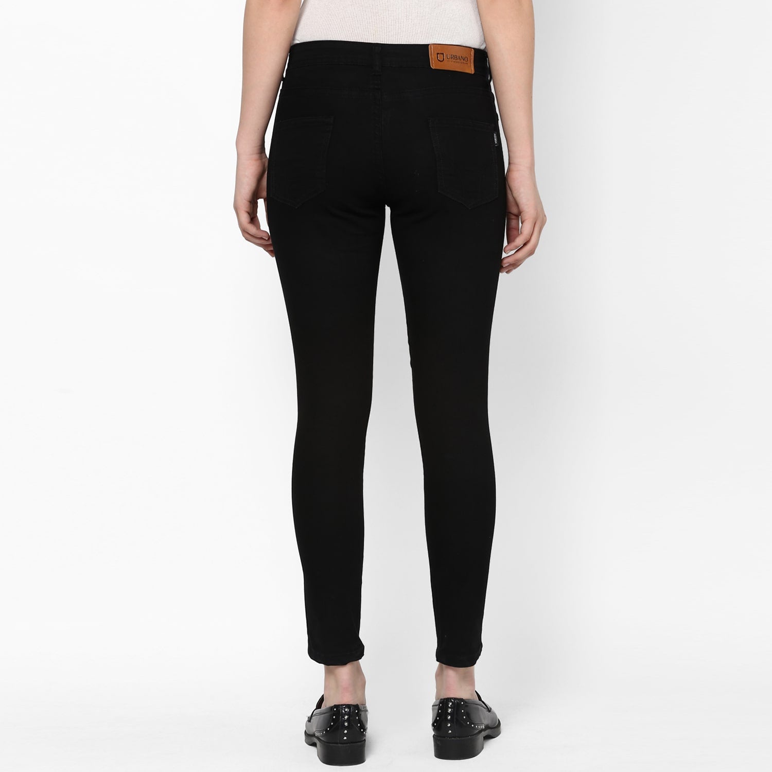 Women's Black Skinny Fit Denim Jeans Stretch