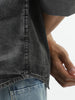 Men's Grey Regular Fit Full Sleeve Washed Denim Shirt