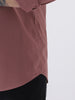 Plus Men's Dusty Pink Cotton Full Sleeve Regular Fit Casual Solid Shirt