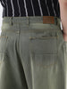 Plus Men's Grey Loose Baggy Fit Heavy Washed Jeans Non-Stretchable