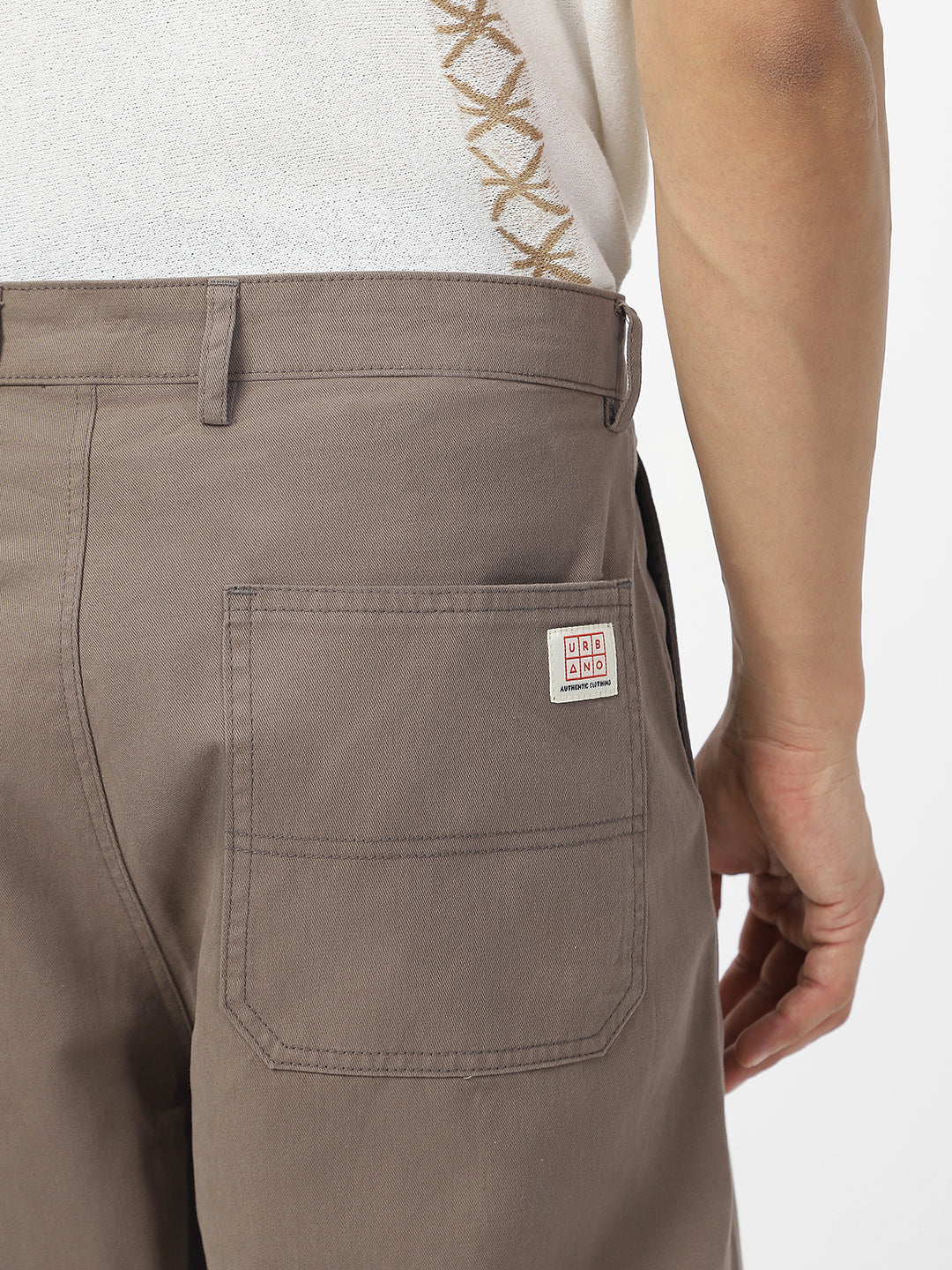 Men's Grey Loose Baggy Fit Solid Carpenter Trouser Pant with 5 Pockets Non-Stretchable