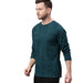 Urbano Fashion Men's Slim Fit Dark Green Printed Full Sleeve T-Shirt