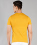 Urbano Fashion Men's Mustard Melange Solid Henley Neck Slim Fit Cotton T-Shirt