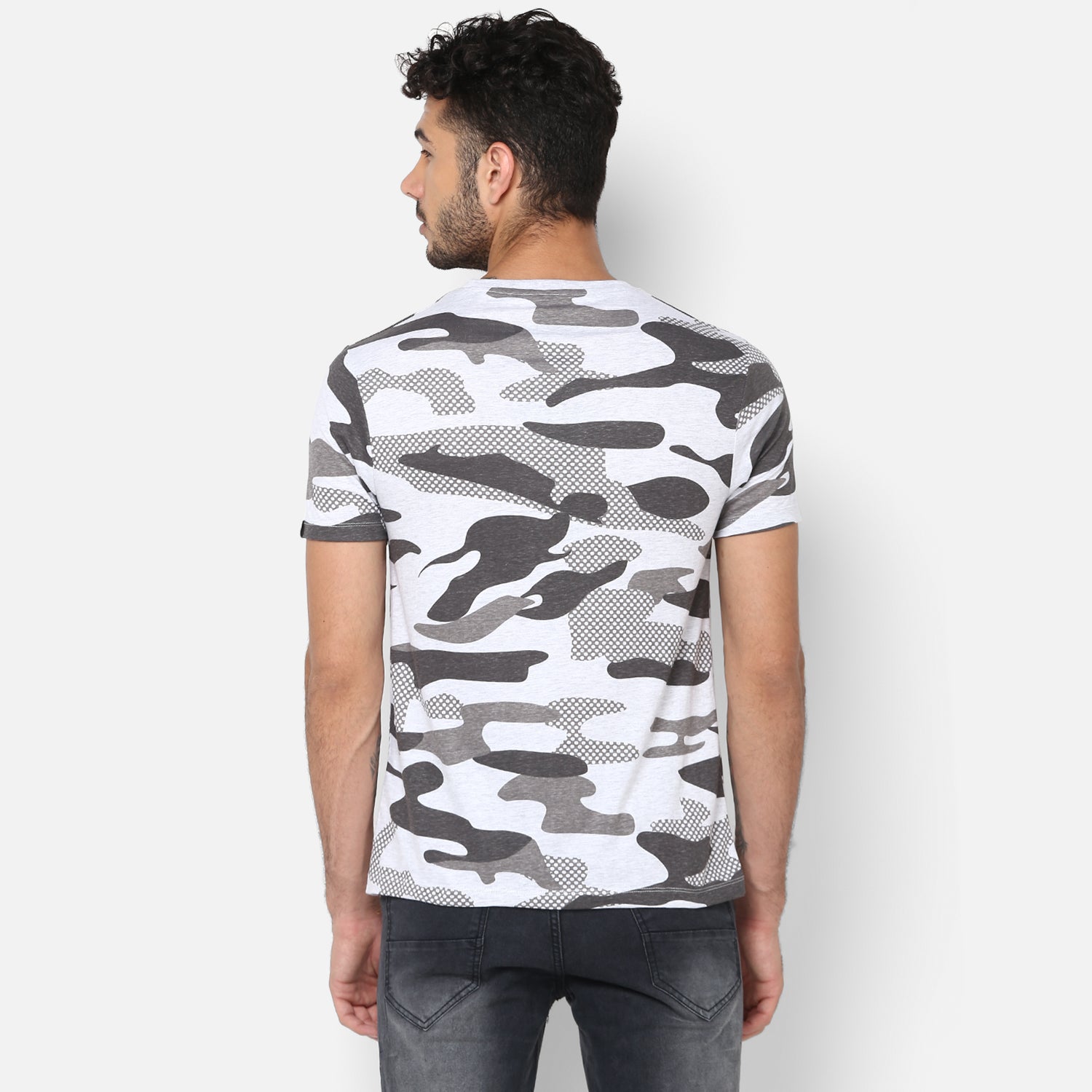 Urbano Fashion Men's Striped Slim Fit Half Sleeve T-Shirt