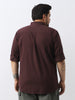 Plus Men's Cocoa Cotton Full Sleeve Regular Fit Casual Solid Shirt