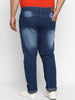 Urbano Plus Men's Blue Regular Fit Denim Jeans Stretchable
