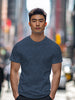Men's Mood Indigo Printed Half Sleeve Slim Fit Cotton T-Shirt
