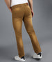 Urbano Fashion Men's Khaki Regular Fit Washed Jeans Stretchable